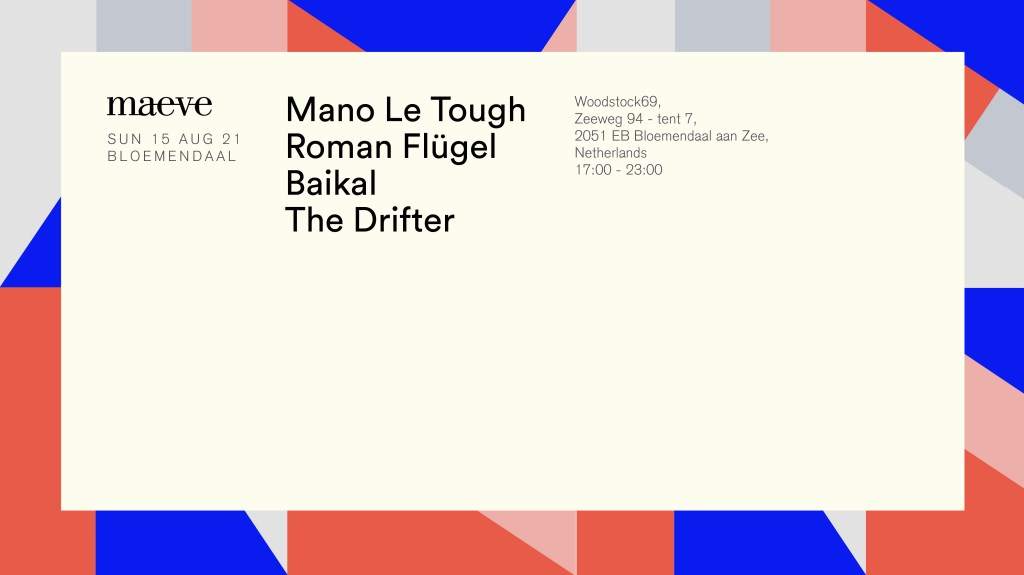 Maeve at the Beach with Mano le Tough & Roman Flügel [sold-out] - フライヤー表