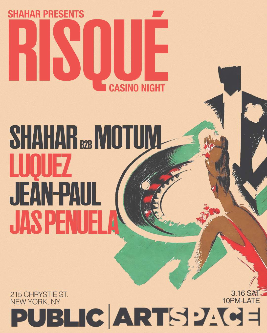Shahar presents Risquè Casino edition w Motum, Luquez, Jean-Paul & Jas Penuela - Página frontal