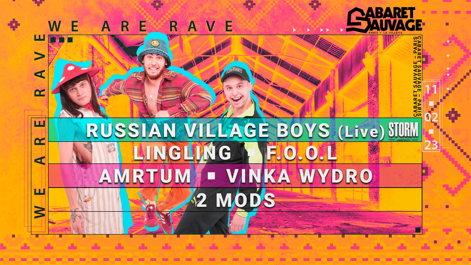 WE ARE RAVE W/ RUSSIAN VILLAGE BOYS / LING LING / FOOL / AMRTUM / Vinka ...