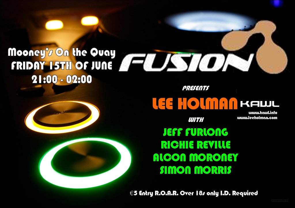 Lee Holman at Fusion - フライヤー表