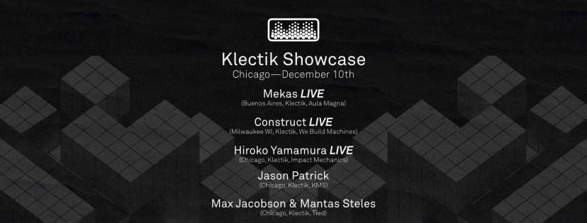 Klectik Showcase / Release Party - フライヤー表