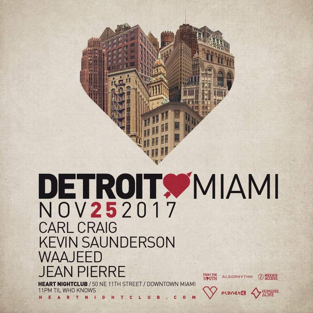 Detroit Love Miami with Carl Craig, Kevin Saunderson & Waajeed - Página frontal
