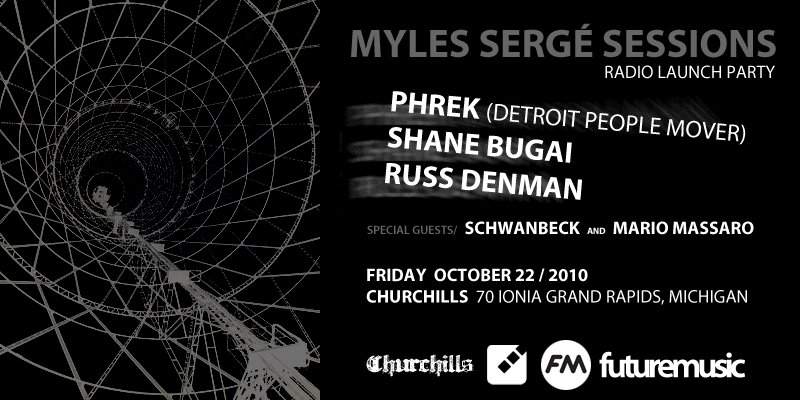Myles Sergé Sessions - Radio Launch Party - フライヤー表