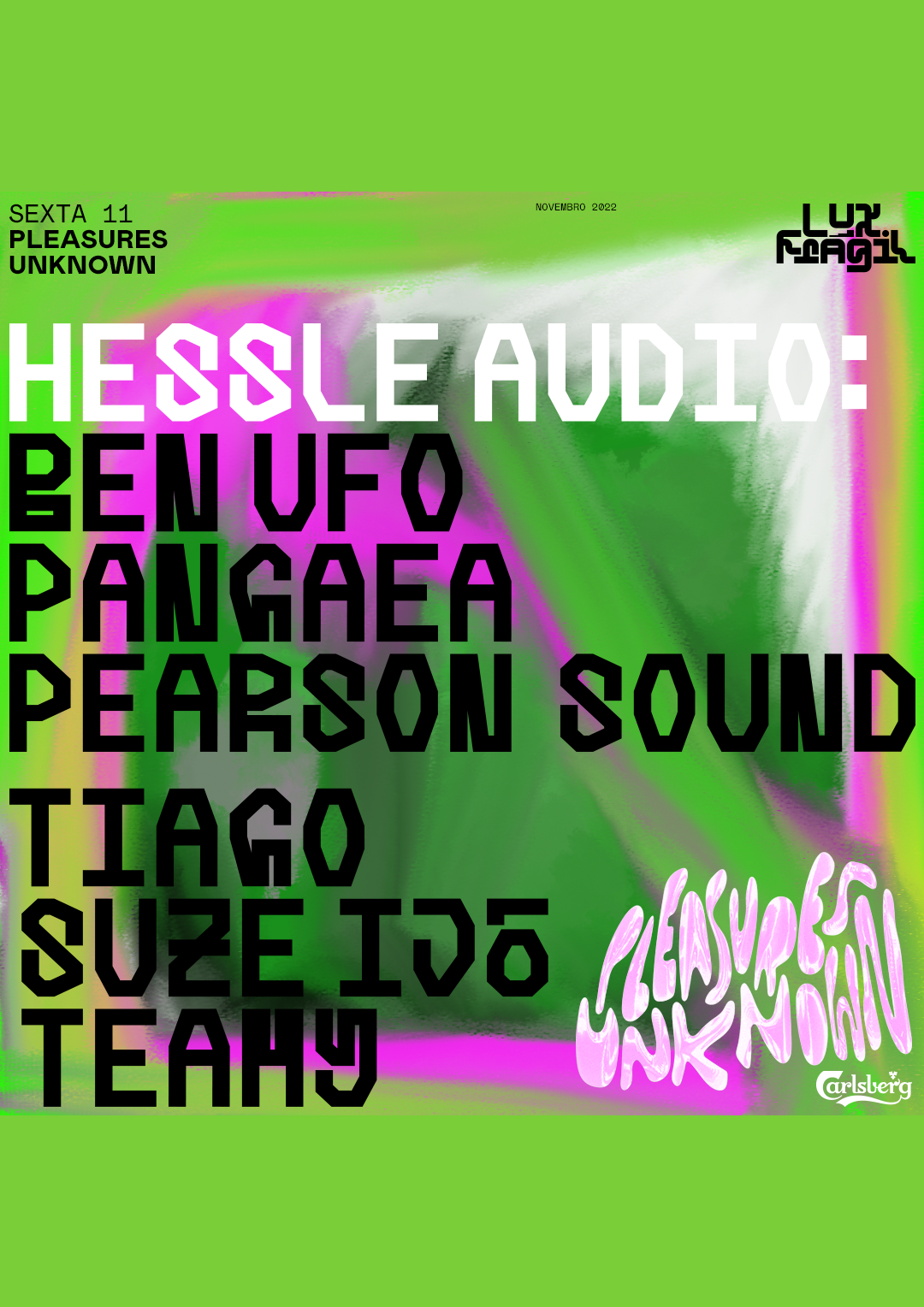 Pleasures Unknown: Ben UFO + Pangaea + Pearson Sound + Suze Ijó + Teamy + Tiago - Página frontal