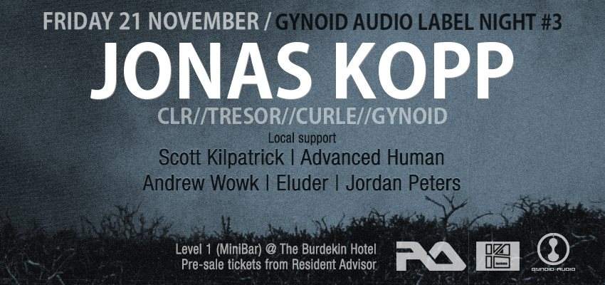 Gynoid Audio Label Night #3 with Jonas Kopp - Página frontal
