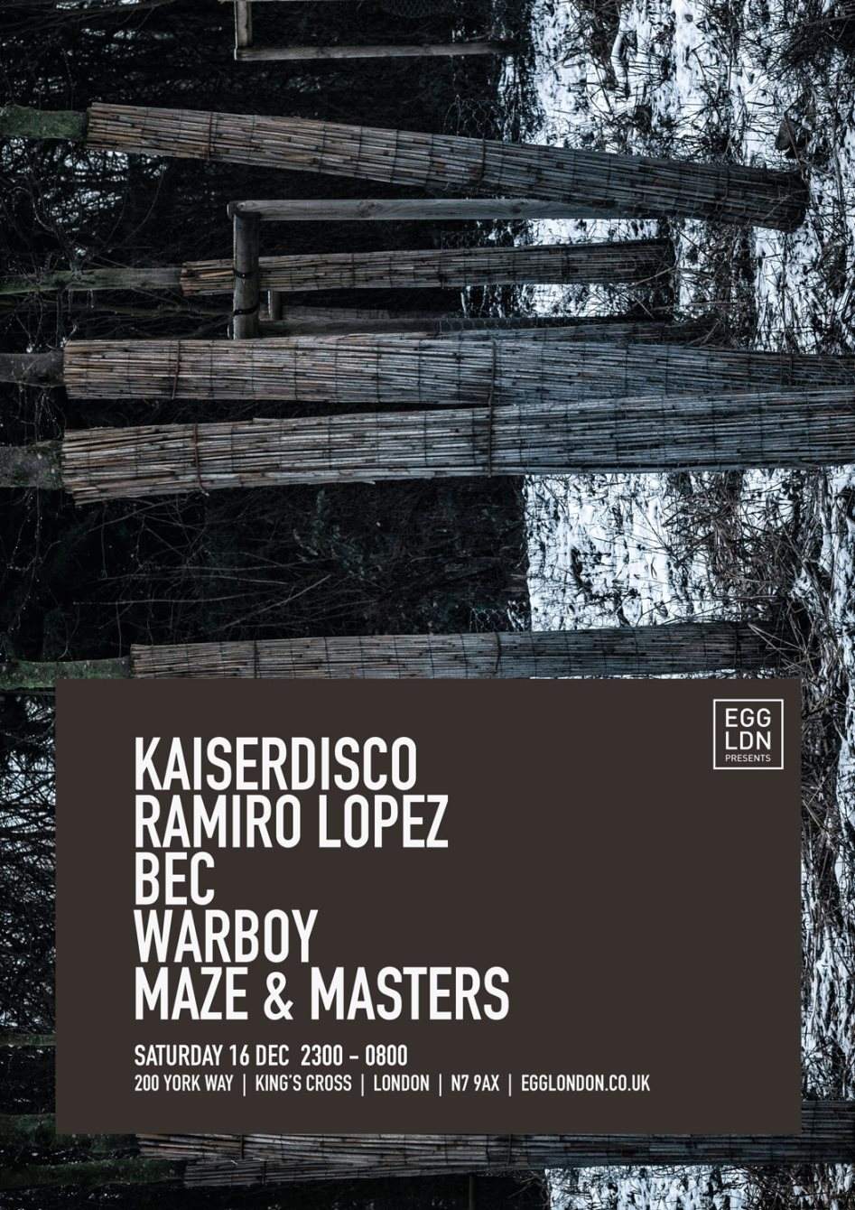EGG presents: Kaiserdisco, Ramiro Lopez and BEC - フライヤー表