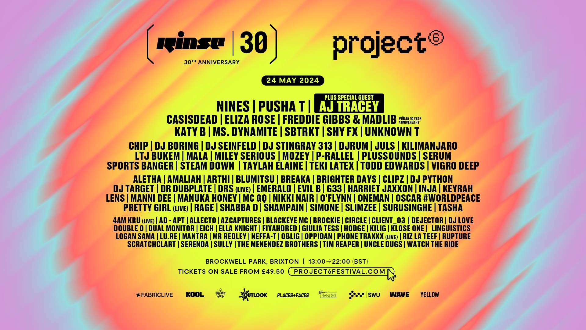 Project 6 Festival - フライヤー表