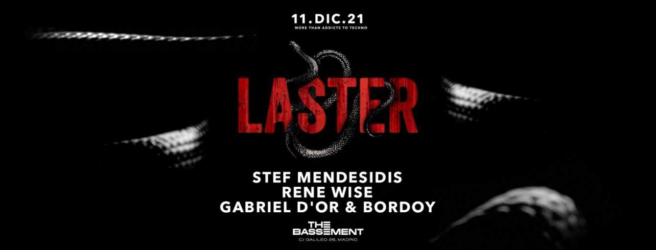 Laster Club vol.III: Stef Mendesidis & Rene Wise - フライヤー表