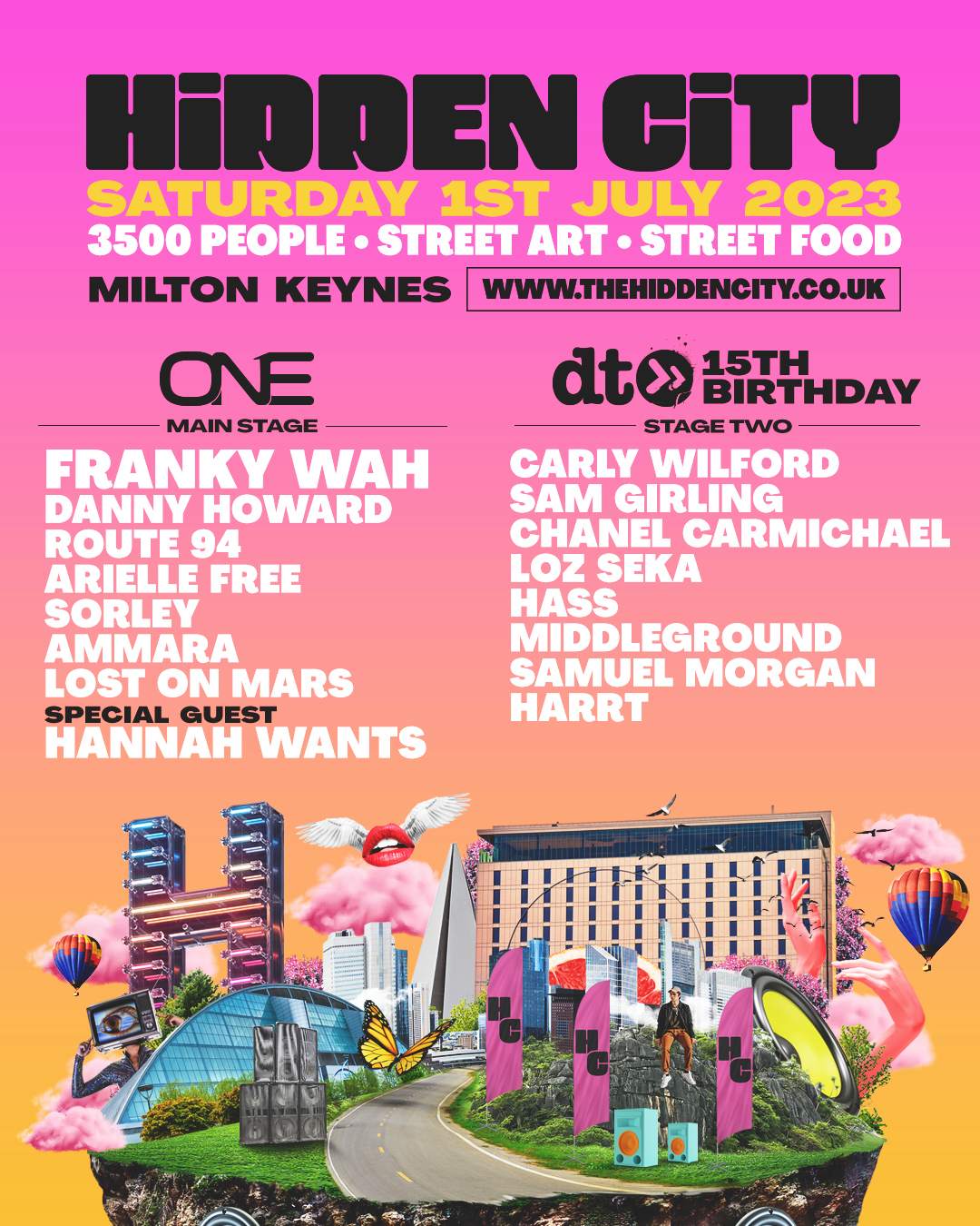 Hidden City Festival at TBA FRED ROCHE GARDENS, MILTON KEYNES MK9 2ND