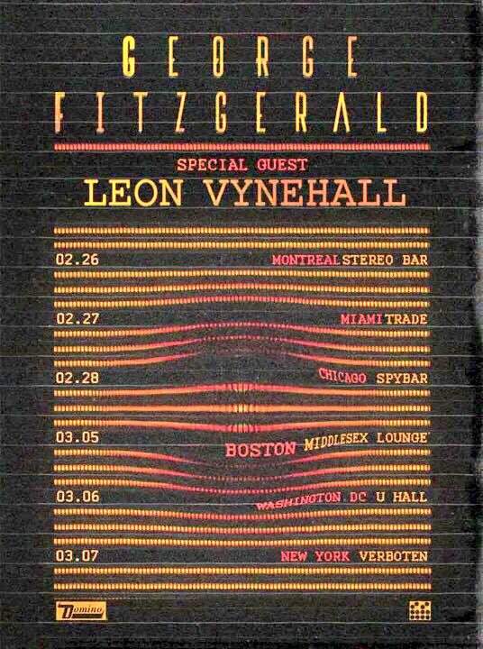 George Fitzgerald - Leon Vynehall - Flyer front