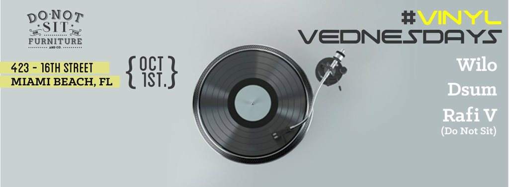 Vinyl Vednesdays - フライヤー表