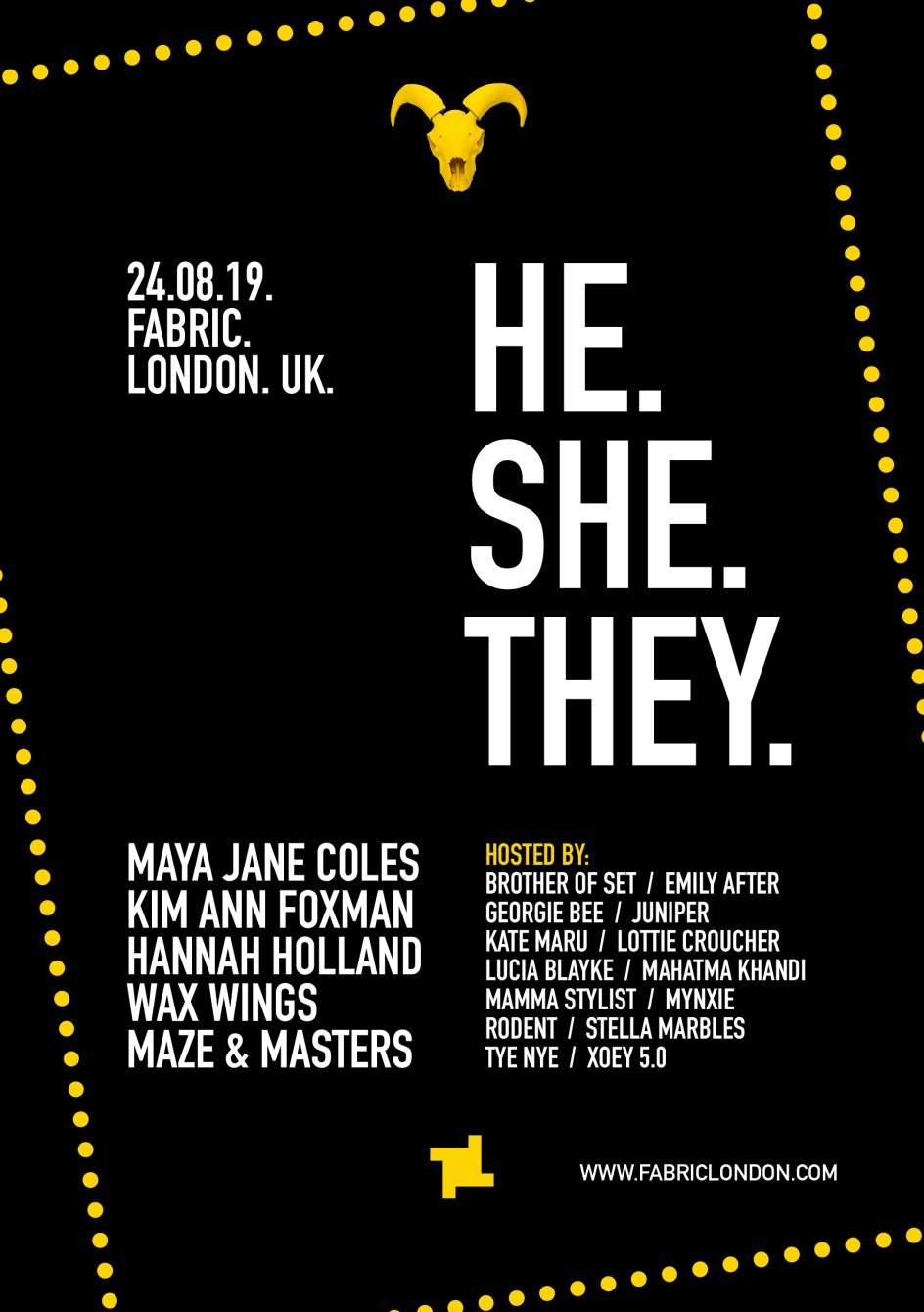 He.She.They with Maya Jane Coles, Kim Ann Foxman & Hannah Holland - Página trasera