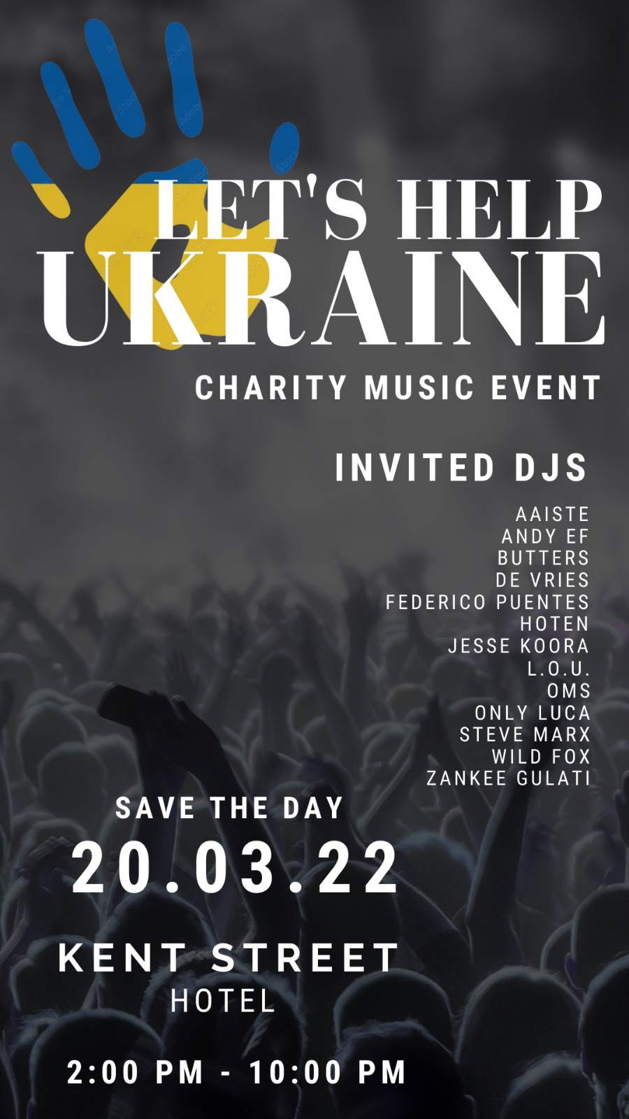 Let's help Ukraine Fundraiser - Página frontal