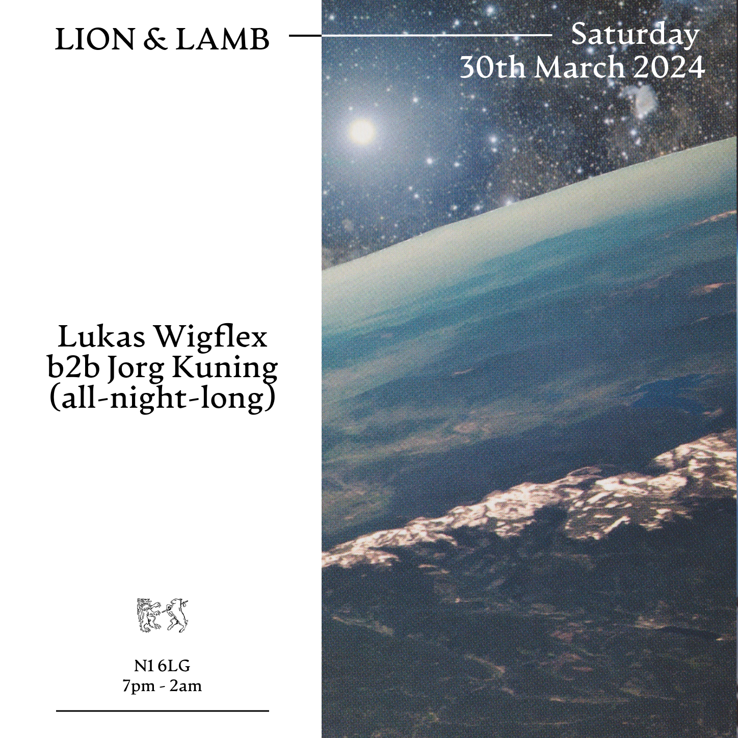 Lion & Lamb with Lukas Wigflex b2b Jorg Kuning (All night long) at The ...