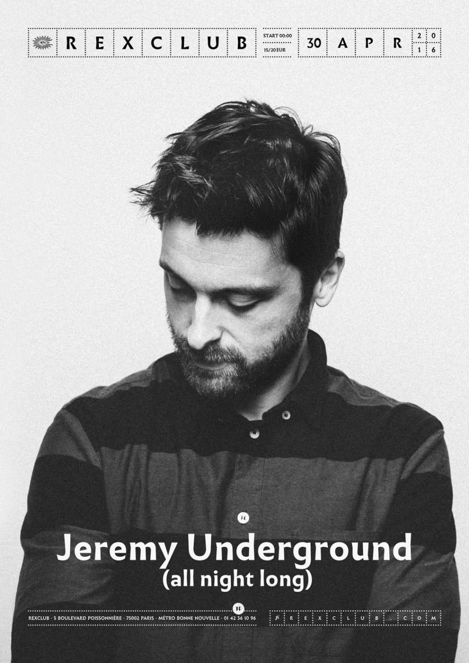 Rex Club presents: Jeremy Underground (All Night Long) - Página frontal