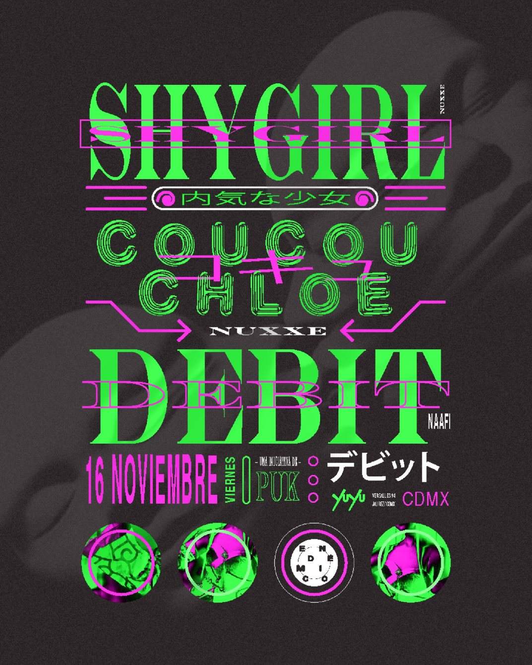 Yu Yu: Shygirl (Live), Coucou Chloe, Debit - Página frontal