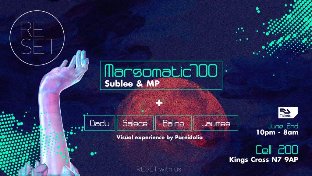 Reset with Marsomatic 700 (Sublee & MP) - フライヤー表