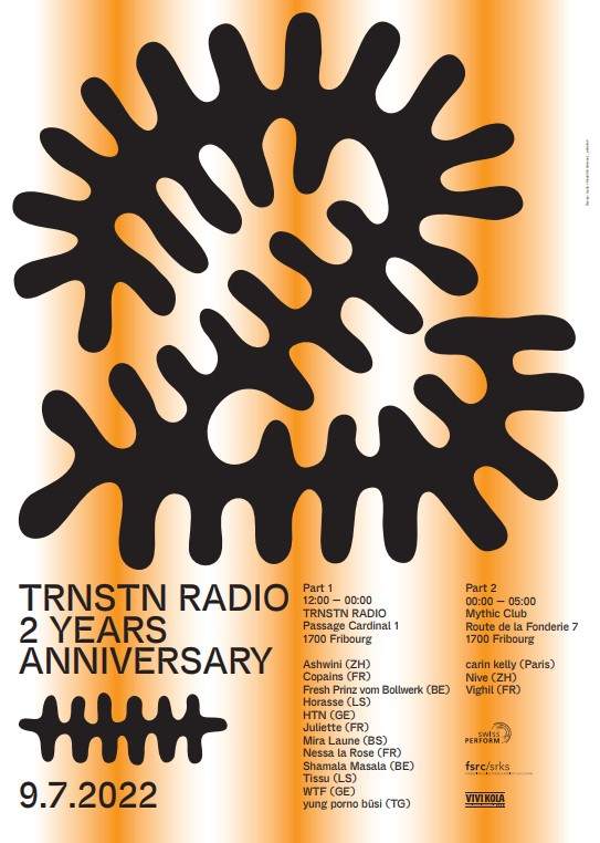 TRNSTN RADIO 2 YEARS ANNIVERSARY - フライヤー表