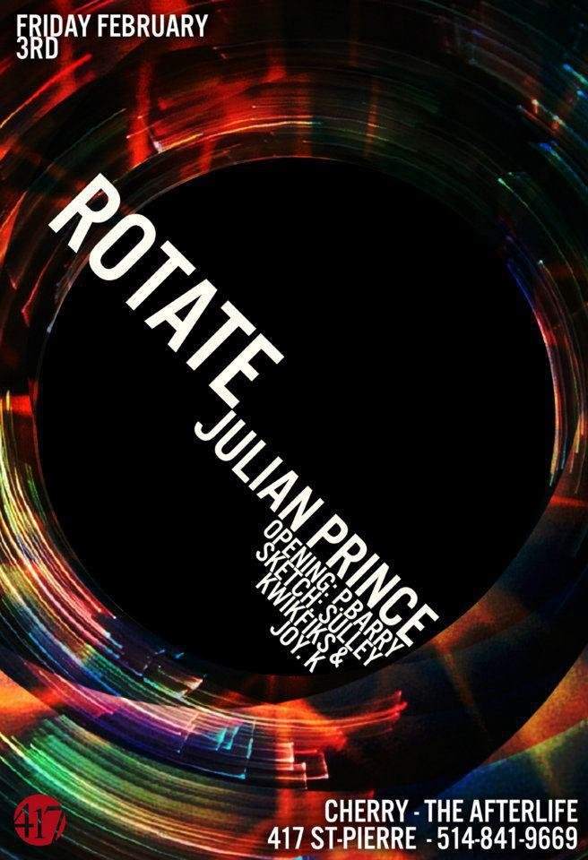 The Afterlife presents Rotate with Julian Prince & P.Barry - Página frontal