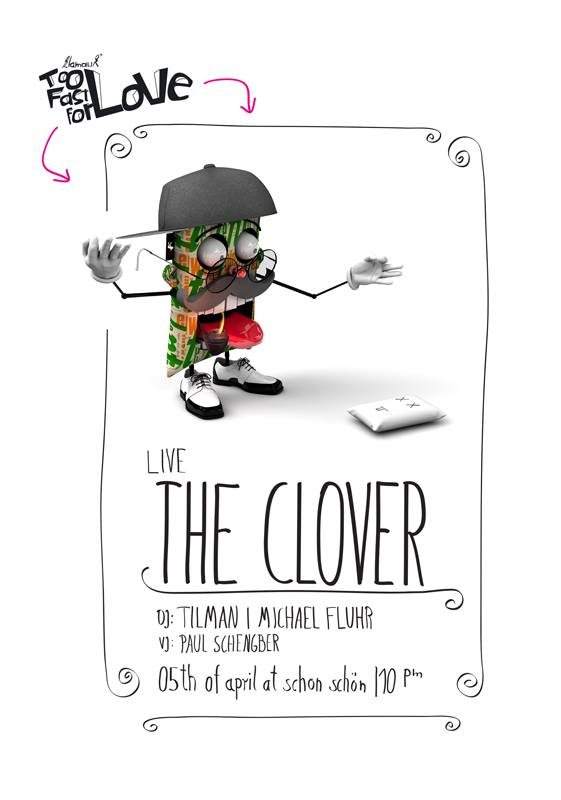 Klamauk Too Fast For Love presents The Clover Live - Página frontal