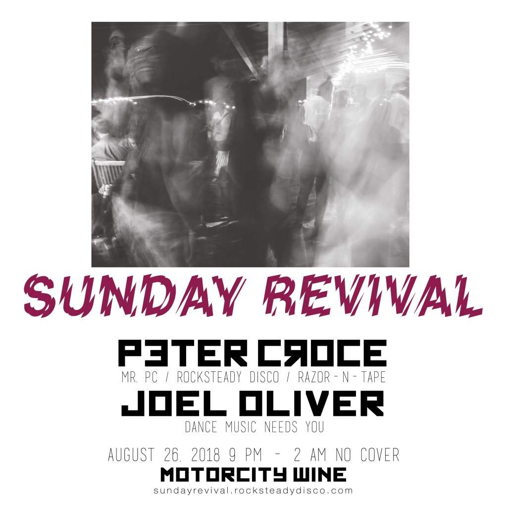 Sunday Revival with Peter Croce & Joel Oliver - フライヤー表