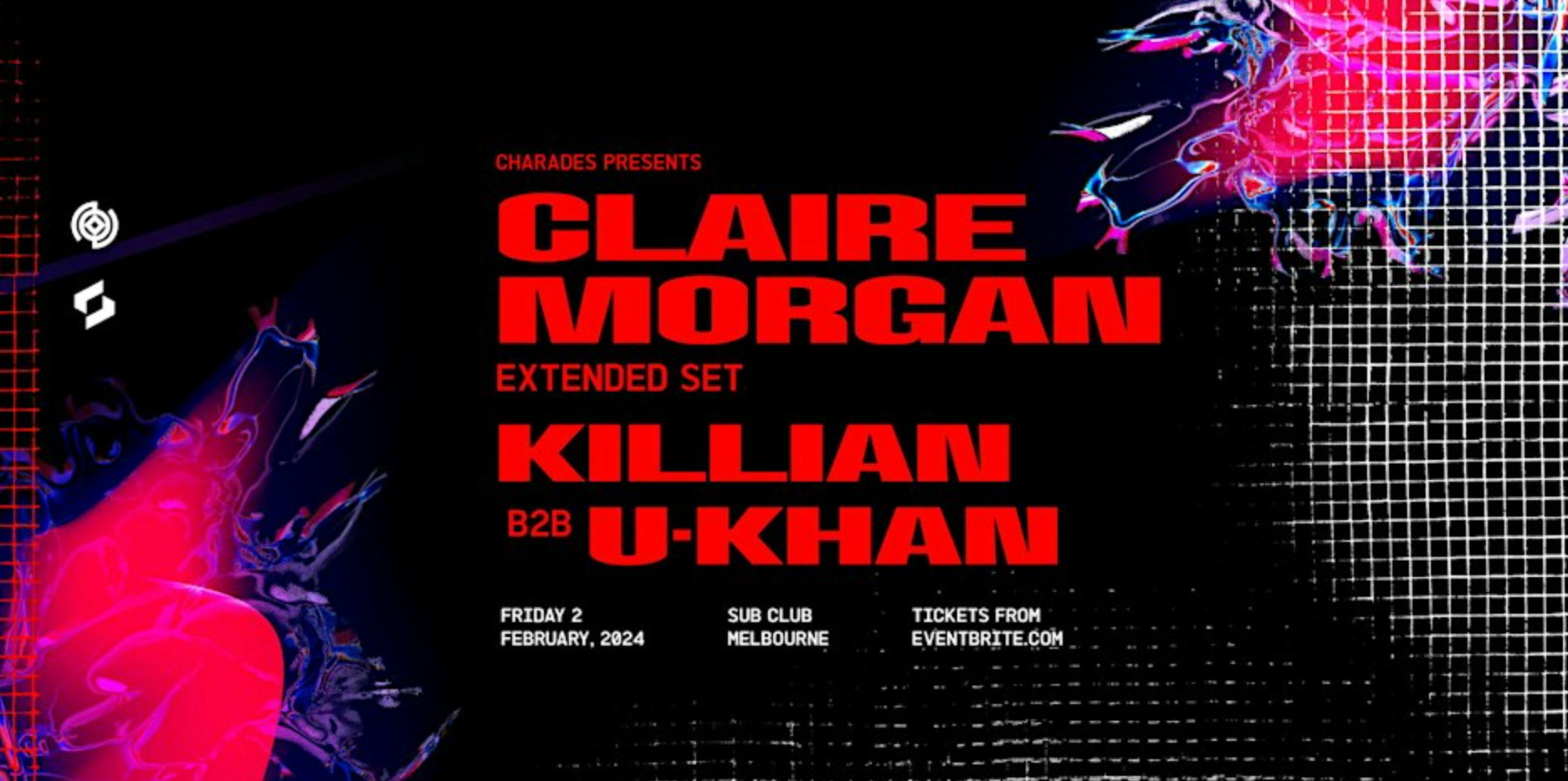 Charades pres. Claire Morgan - フライヤー表