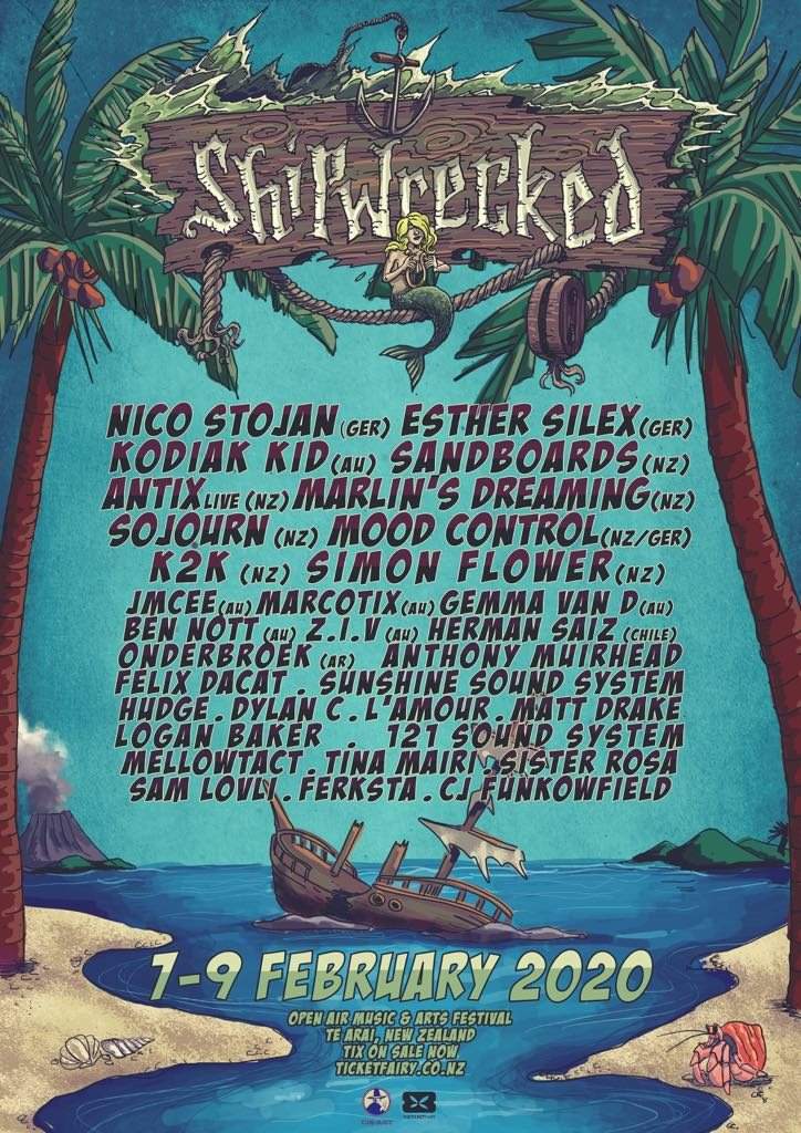 Shipwrecked Festival 2020 - フライヤー表