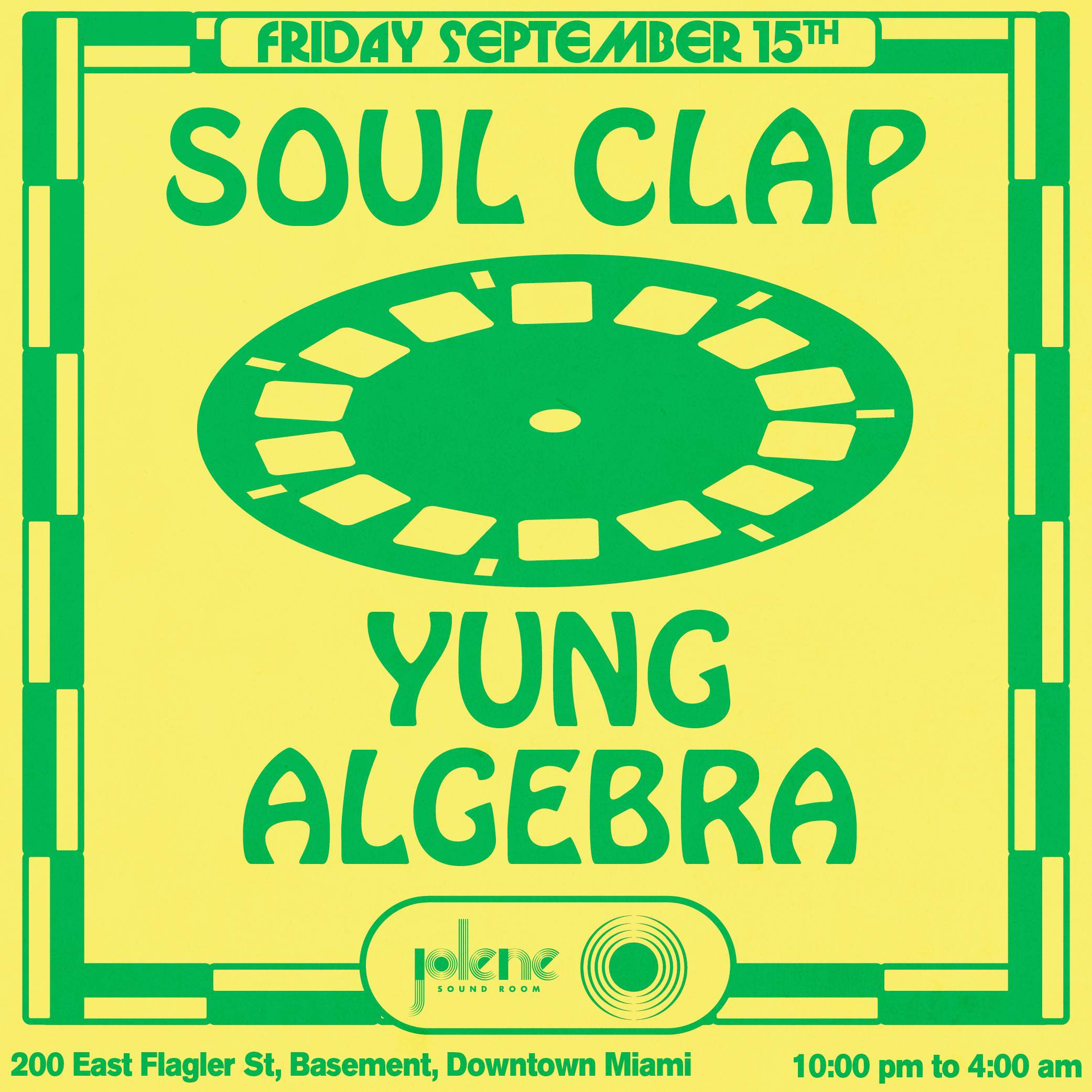 Soul Clap (Charlie) & Yung Algebra - フライヤー表