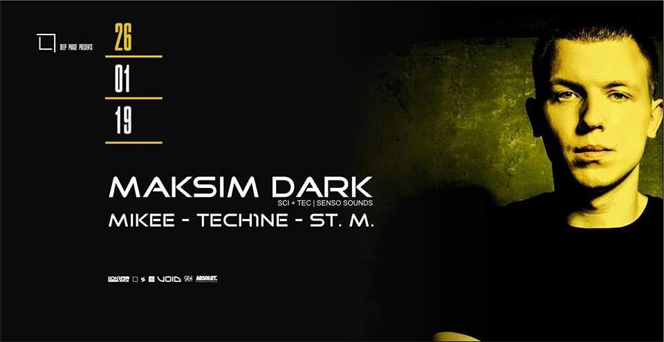 Deep Phase presents Maksim Dark - Página frontal