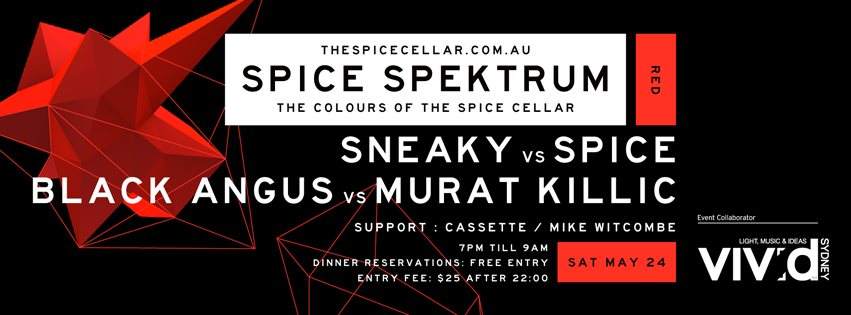 Vivid Music & Spice Spektrum presents Sneaky vs Spice - Página frontal