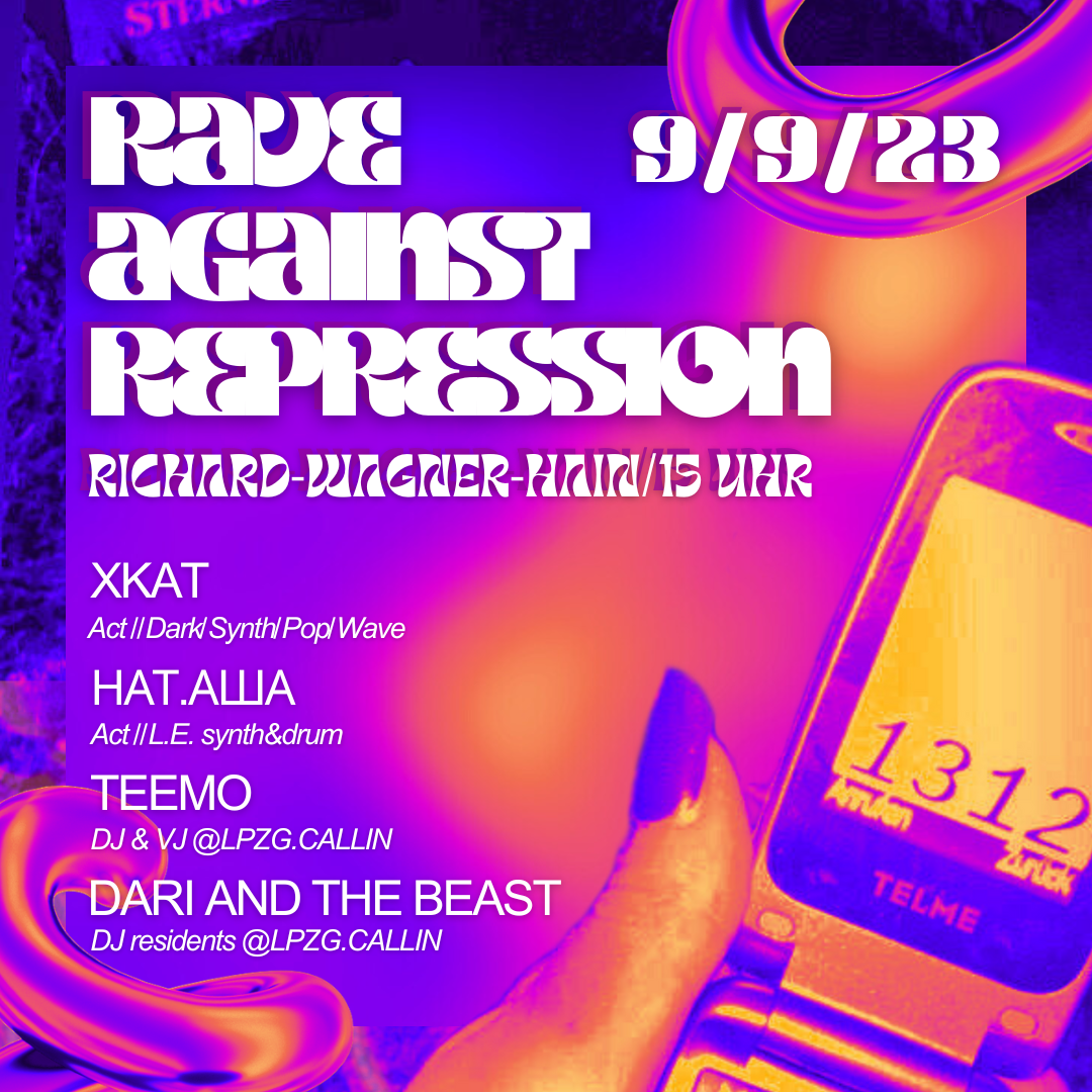 Rave against Repression at Richard-Wagner-Hain, Leipzig