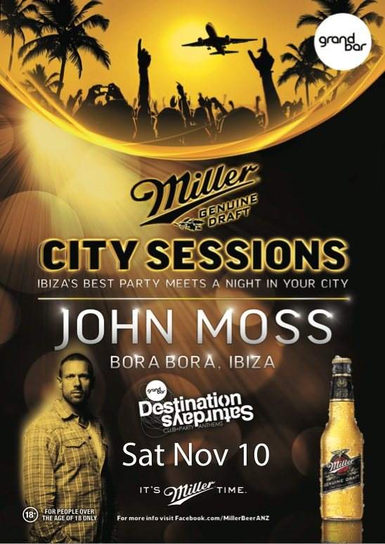 Miller City Sessions: John Moss - フライヤー裏