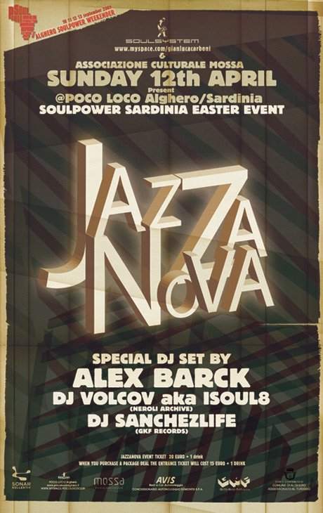 Soulpower Sardinia Easter Event - フライヤー表
