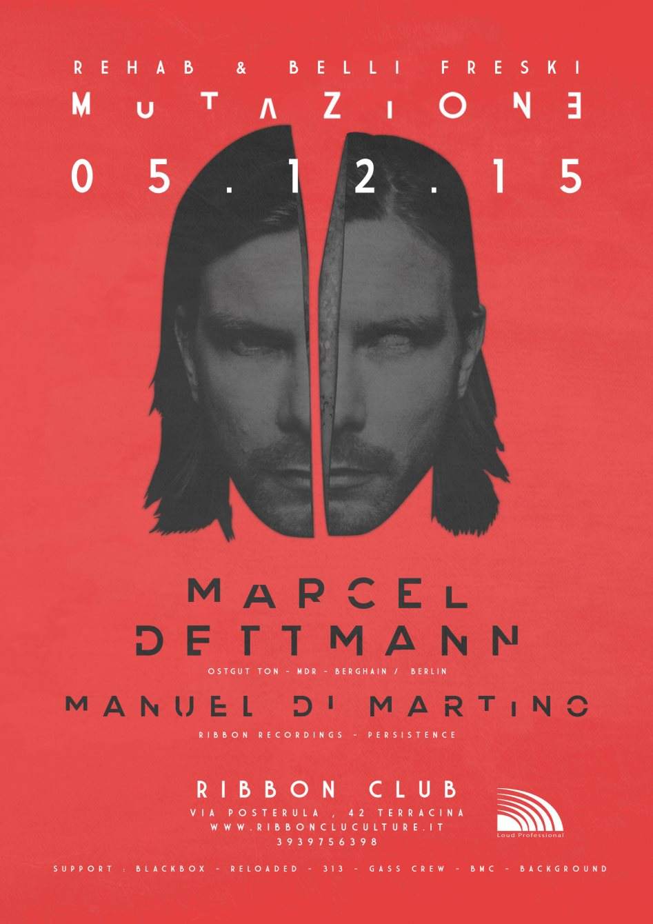 Mutazione 6 - Marcel Dettmann & Manuel Di Martino at Ribbon Club Culture,  Central