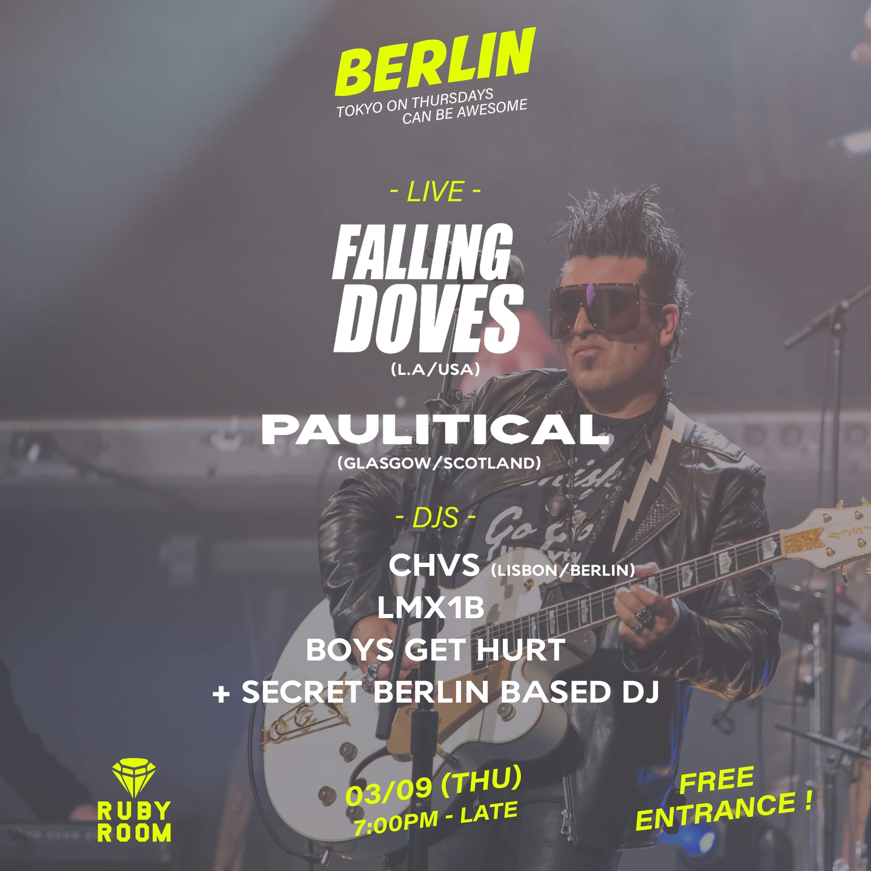 Berlin - Free Event with Live Band + Techno DJs - Página trasera