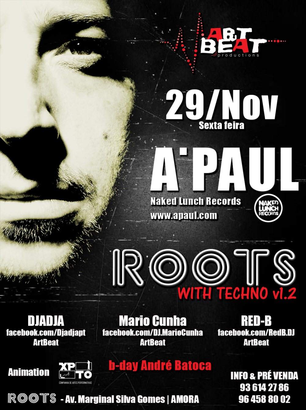 Artbeat Pres. Roots with Techno: A.Paul - Página frontal