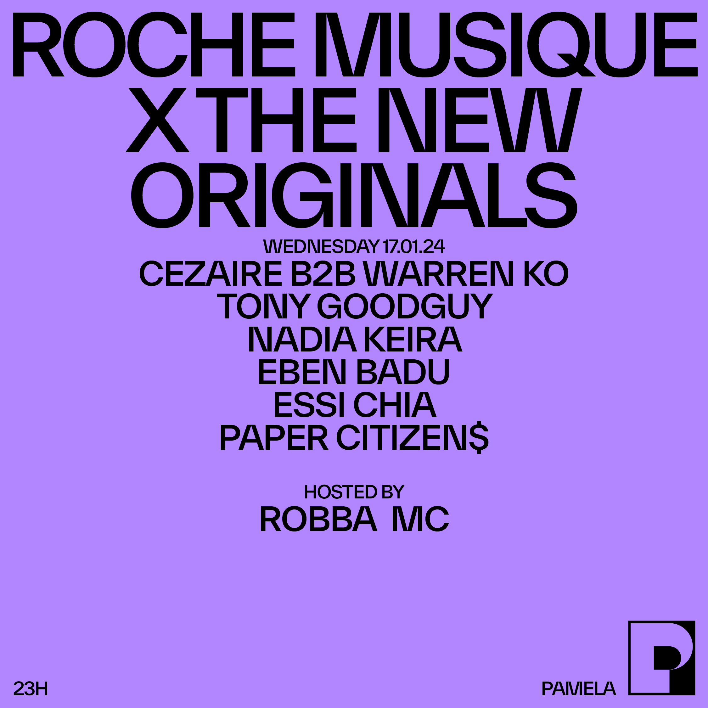 ROCHE MUSIQUE x THE NEW ORIGINALS - Página frontal