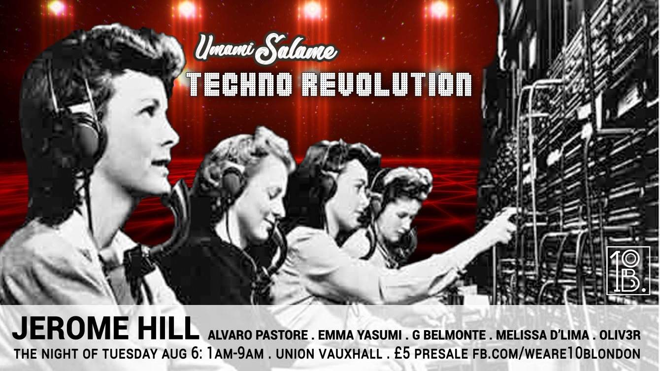 Techno Revolution with Jerome Hill - フライヤー裏