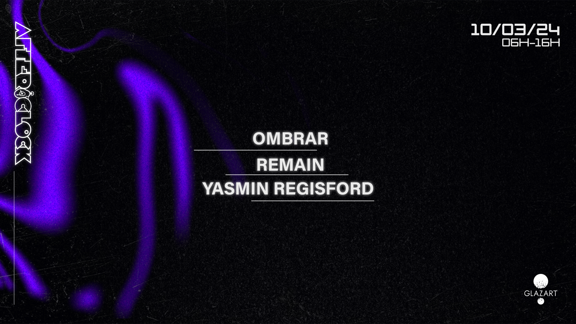 AFTER O'CLOCK: OMBRAR, YASMIN REGISFORD & Remain - Página frontal