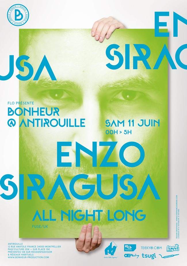 Bonheur, Enzo Siragusa 'All Night Long - Página frontal
