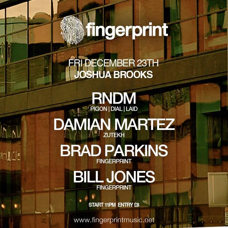 Fingerprint with Rndm (Pigon) & Damian Martez - フライヤー裏