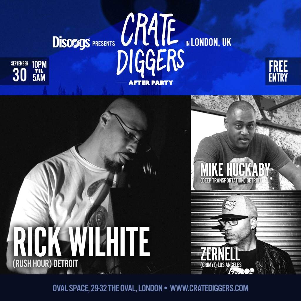 Crate Diggers London Record Fair & After Party w/ Mike Huckaby, Rick Wilhite - Página frontal