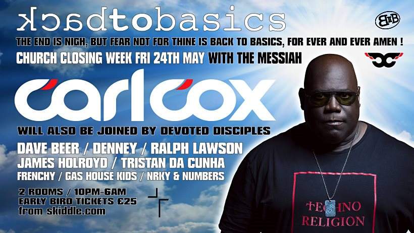Back To Basics: The Last Supper with Carl Cox - Página frontal