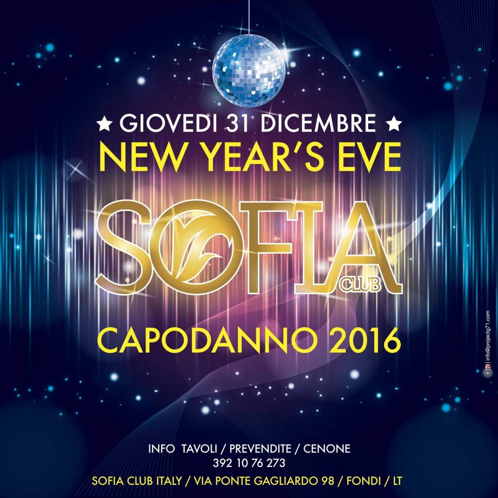Capodanno Sofia Club ★ New Year's Eve - Página frontal