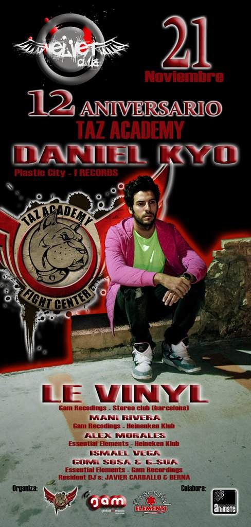 Daniel Kyo, le Vinyl, mani Rivera - Página frontal