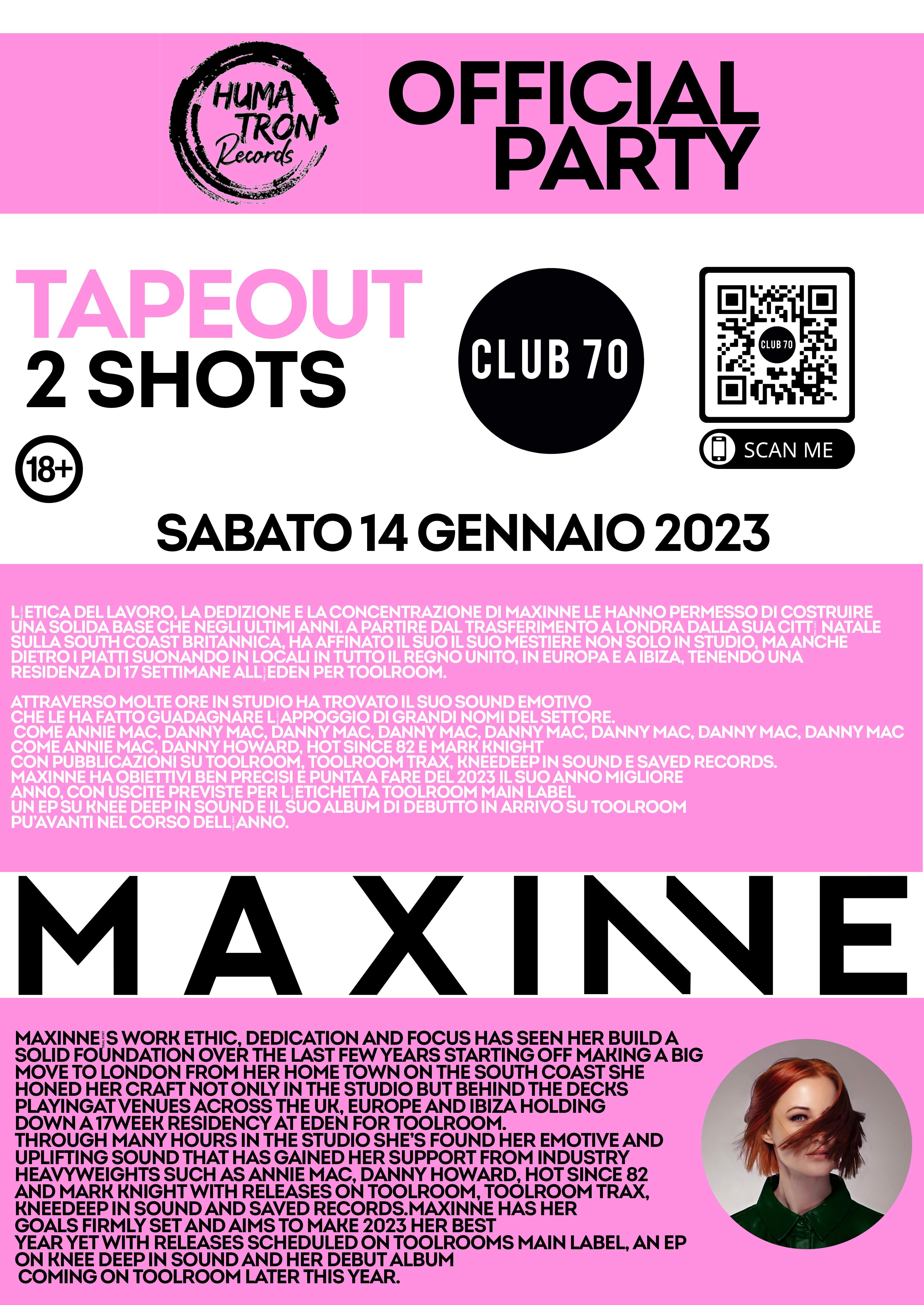 SATURNALIA Club70 - ANNOII 2023 - HUMATRON OFFICIAL PARTY - Página trasera