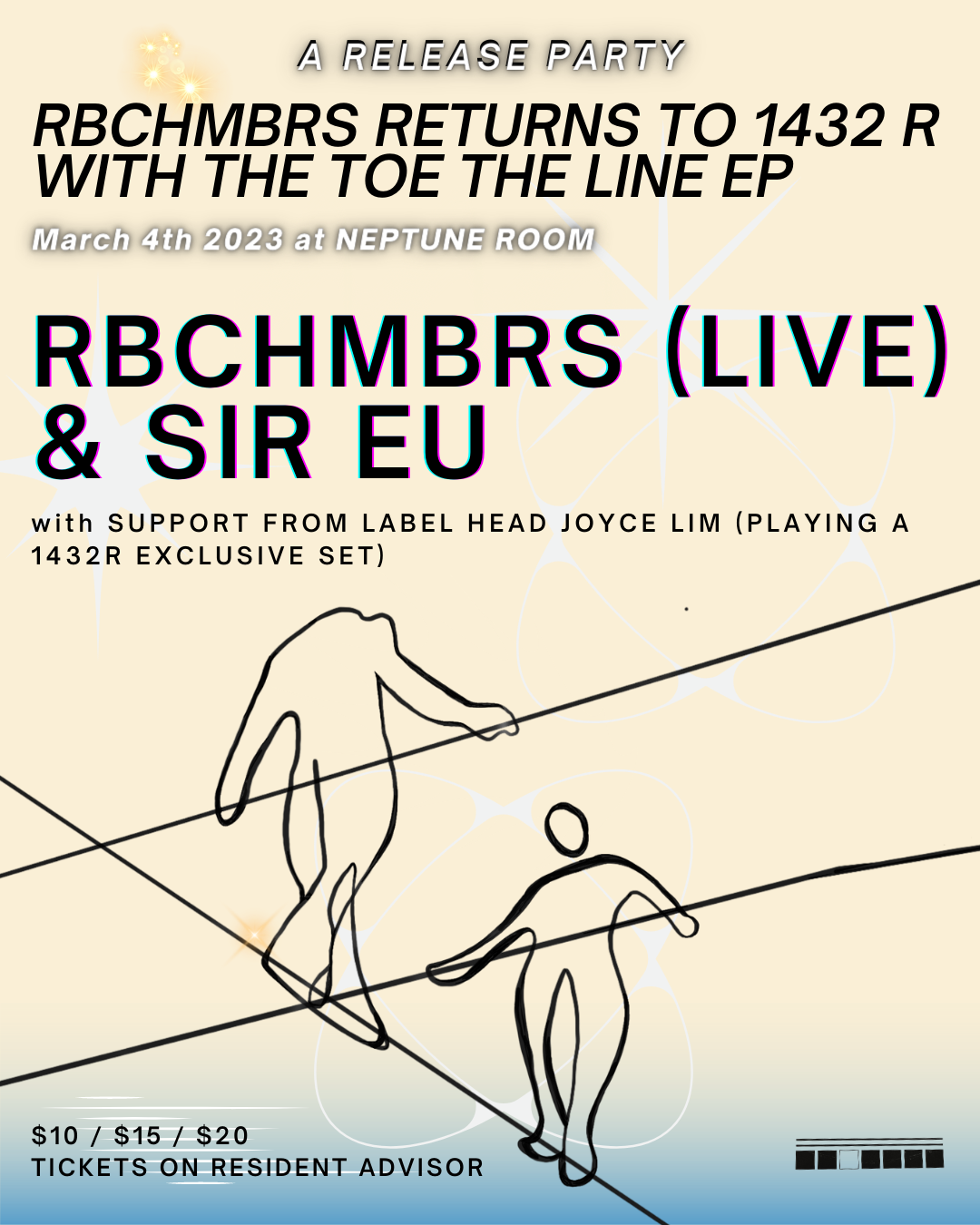 1432 R presents rbchmbrs and SIR EU for the TOE THE LINE EP release ...