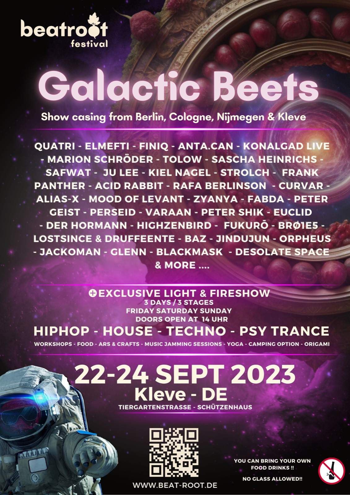 Galactic Beets Festival - Página frontal