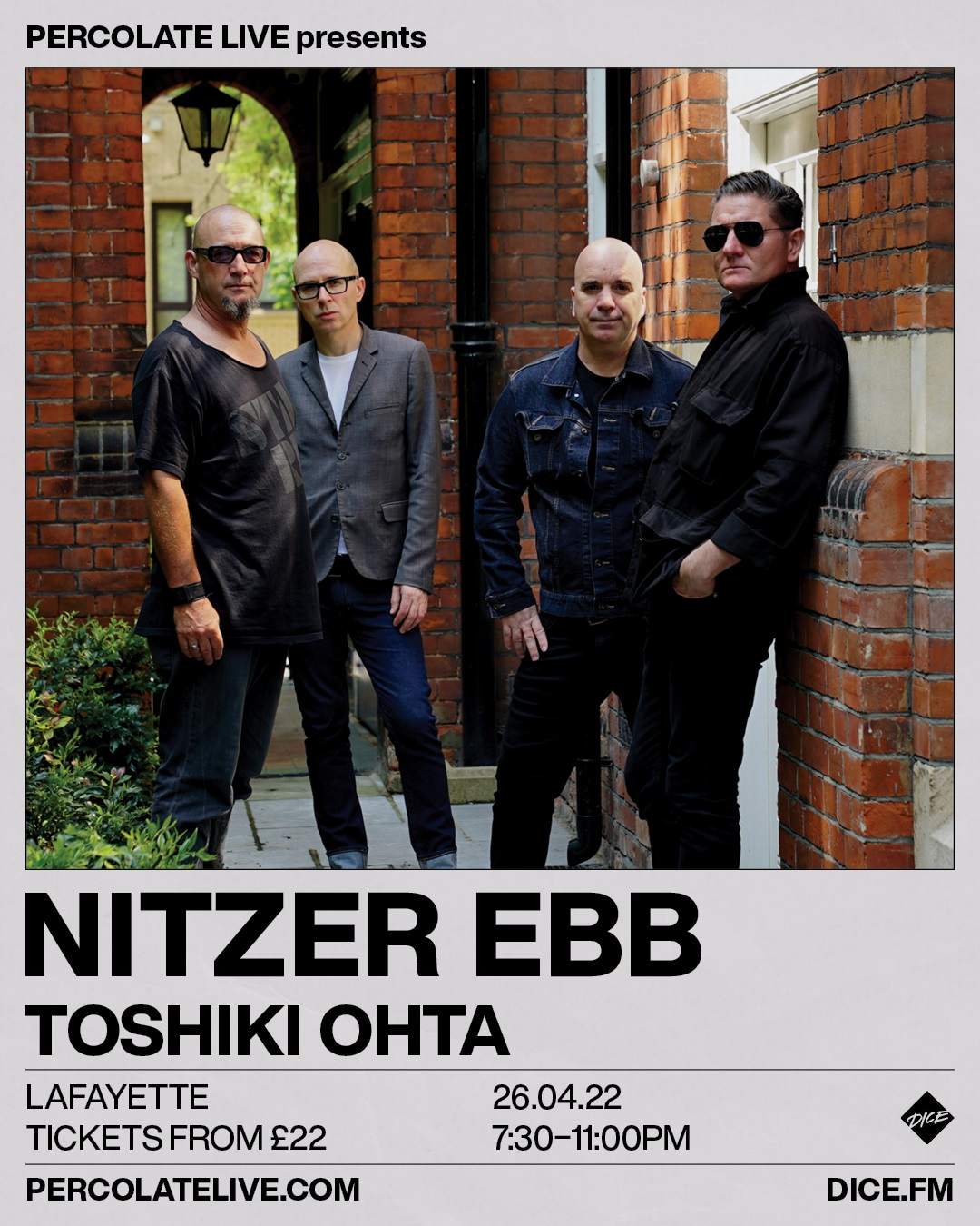 Percolate Live pres Nitzer Ebb en Lafayette London, London