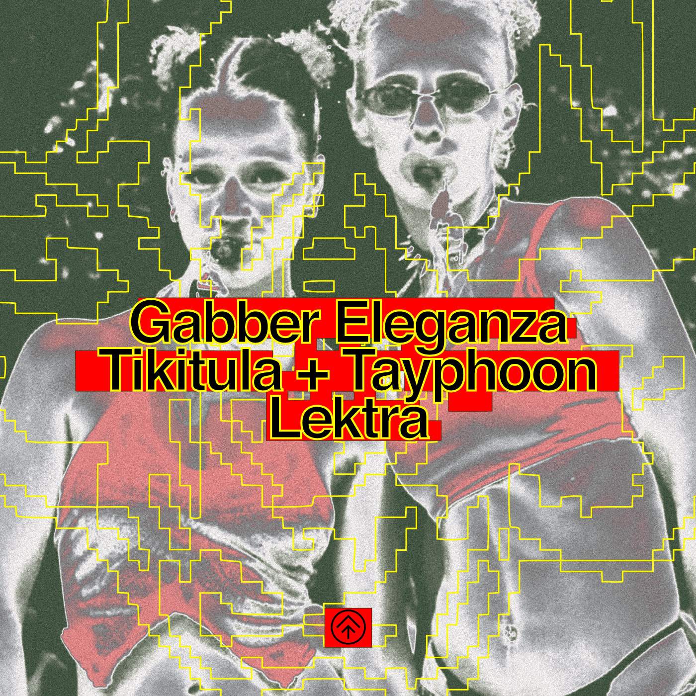 Gabber Eleganza, Tikitula b2b Tayphoon, Lektra - Página frontal
